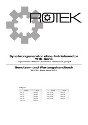 Rotek YHG-12 Benutzer- Und Wartungshandbuch