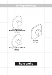 HANSGROHE Metris 15710-Serie Montageanleitung