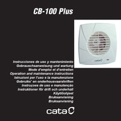 Cata CB-100 Plus Gebrauschsanweisung Und Wartung