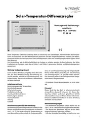 H-tronic TDR 2004 Montage- Und Bedienungsanleitung