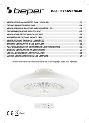 Beper P206VEN640 Betriebsanleitung