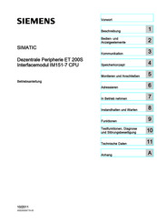 Siemens Simatic ET200S Betriebsanleitung