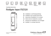 Endress+Hauser FXZ520 Installations- Und Montageanleitung