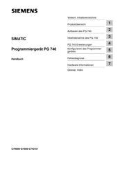 Siemens SIMATIC PG 740 Handbuch