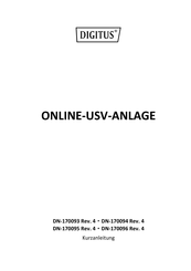 Digitus DN-170093 Kurzanleitung
