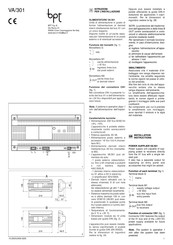 Bpt VA/301 Installationsanleitung