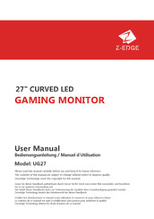 Z-EDGE UG27 Bedienungsanleitung