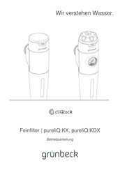 Grunbeck pureliQ:KX Betriebsanleitung