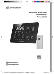Bresser SmartHome RC Weather Station ClimateConnect CL Bedienungsanleitung