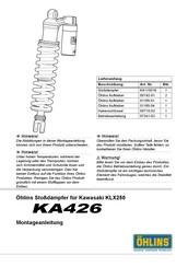 Ohlins KA426 Montageanleitung