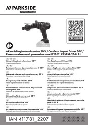Parkside Performance 411781 2207 Originalbetriebsanleitung