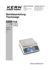 KERN&SOHN TFCB 30K-3-B Betriebsanleitung