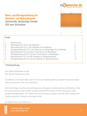 Rollomeister VS2 Montageanleitung