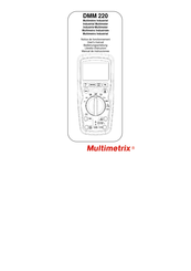 Chauvin Arnoux Multimetrix DMM 220 Bedienungsanleitung