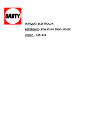 Electrolux EEWA 5110 Bedienungsanleitung