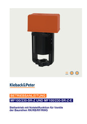 Kieback&Peter MF230-SR-Z-E Betriebsanleitung