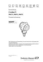 Endress+Hauser Cerabar S PMP75 Kurzanleitung
