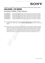 Sony UNI-ONER550C2 Installationsanleitung