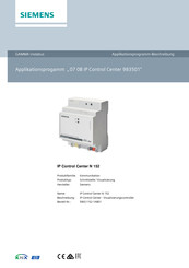 Siemens IP Control Center N152 Bedienungsanleitung