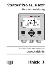 Knick Stratos Pro A4 OXY Serie Betriebsanleitung