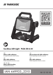 Parkside PLSA 20-Li A1 Originalbetriebsanleitung