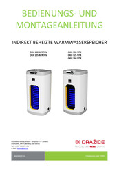 Nibe Drazice OKH 100 NTR/HV Bedienungs- Und Montageanleitung