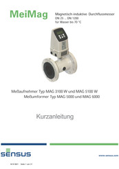 Sensus MeiMag MAG 5000 W Kurzanleitung