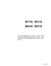 Kubota B2110 Bedienungsanleitung