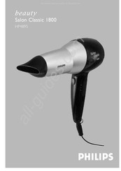 Philips beauty Saon Classic 1800 Bedienungsanleitung