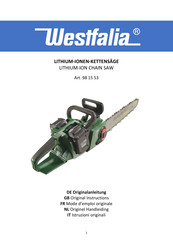 Westfalia 53 15 90 Originalanleitung