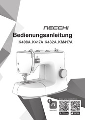 Necchi K408A Bedienungsanleitung