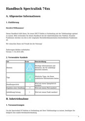 Polycom Spectralink 74 Serie Handbuch