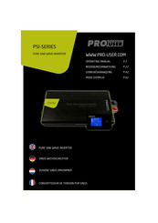 pro user PSI3000TX Bedienungsanleitung