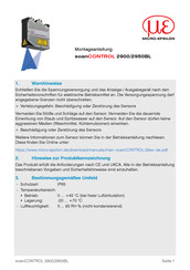 MICRO-EPSILON scanCONTROL 2900 Montageanleitung