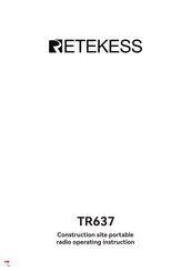 Retekess TR637 Bedienungsanleitung