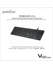 Perixx Value Creator PERIBOARD-216 Bedienungsanleitung