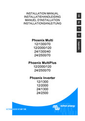 Victron energy Phoenix Multi 12/1300/70 Installationsanleitung