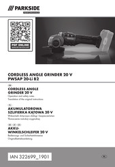 Parkside Performance 322699 1901 Bedienungs- Und Sicherheitshinweise Originalbetriebsanleitung