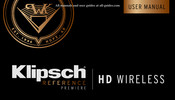 Klipsch REFERENCE PREMIER RP-440WF Bedienungsanleitung