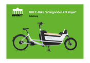 bbf bike eCargorider 2.3 Royal Anleitung