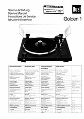 Dual Golden 1 Serviceanleitung