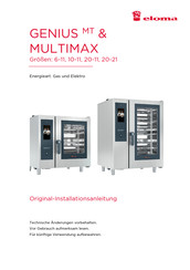 Eloma GENIUS MULTIMAX 6-11 Original Installationsanleitung
