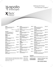 apollo endosurgery X-Tack Gebrauchsanweisung