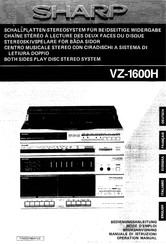 Sharp VZ-1600H Bedienungsanleitung