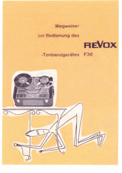 Revox F36 Wegweiser Zur Bedienung