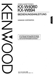Kenwood KX-W4060 Bedienungsanleitung