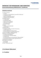 Schmersal AZM201B-SK-T-1P2PW-DU Bedienung Und Montage