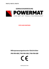 Powermat PM0714 Gebrauchsanweisung
