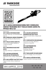 Parkside Performance 449935 2310 Montage-, Bedienungs- Und Sicherheitshinweise