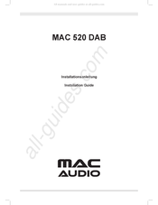 MAC Audio MAC 520 DAB Installationsanleitung